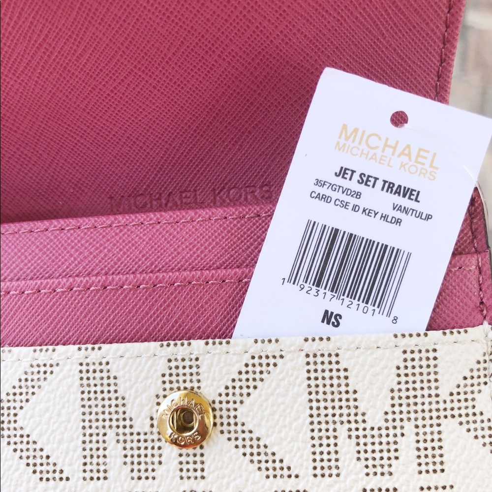 Gaby’sBags👛Michael Kors key ring card holder Pink - Picture 6 of 7
